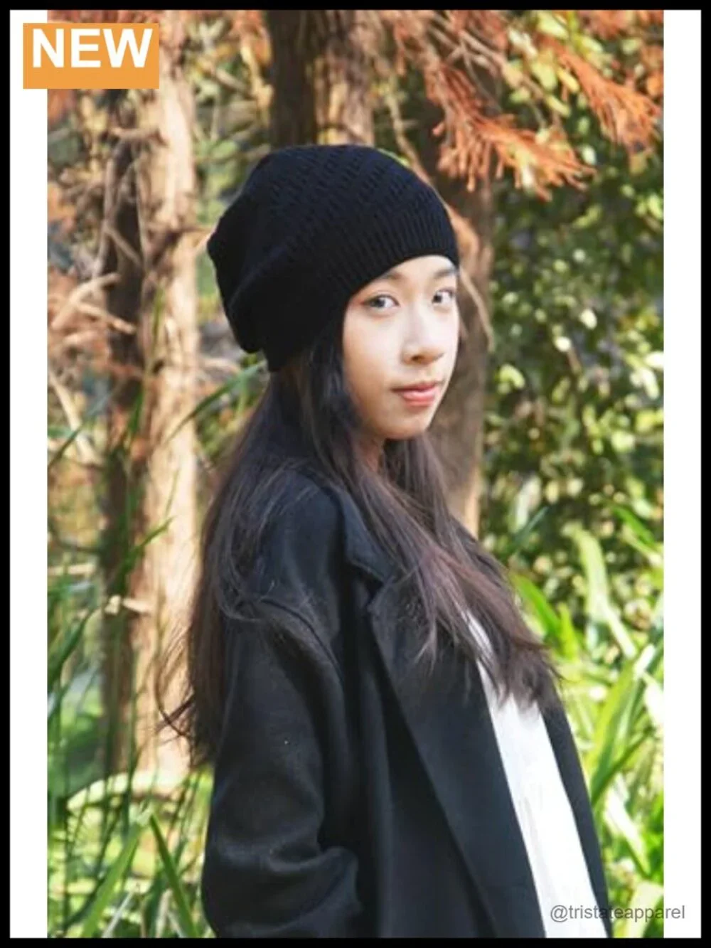 Crochet Beanie Hat Women Slouchy Lightweight Knit Skull Cap 22-23.2in